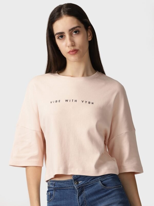 Women's VYBN Crop Top Half Sleeve