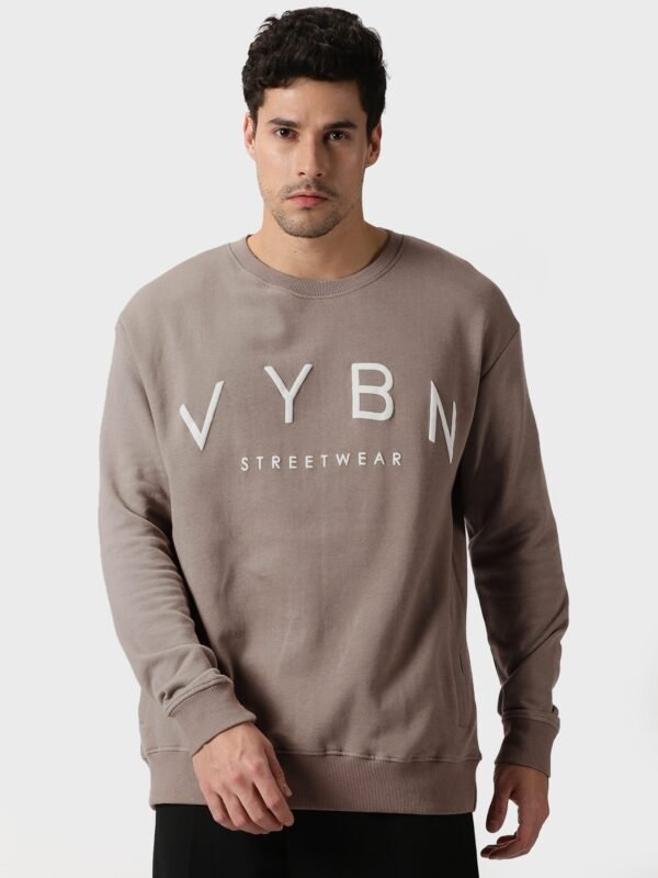 Men's VYBN Sweatshirt Crew Neck Full Sleeve